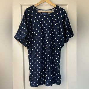 Blue Blue Japan indigo Polka dot dress